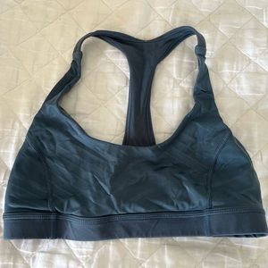Blue lululemon sports bra